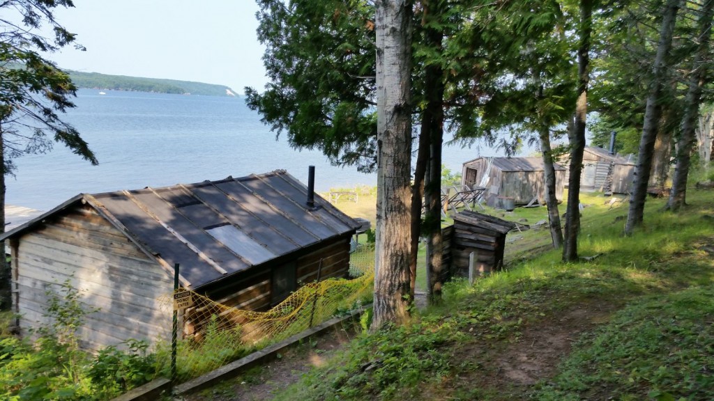 Manitou Island fishing camp