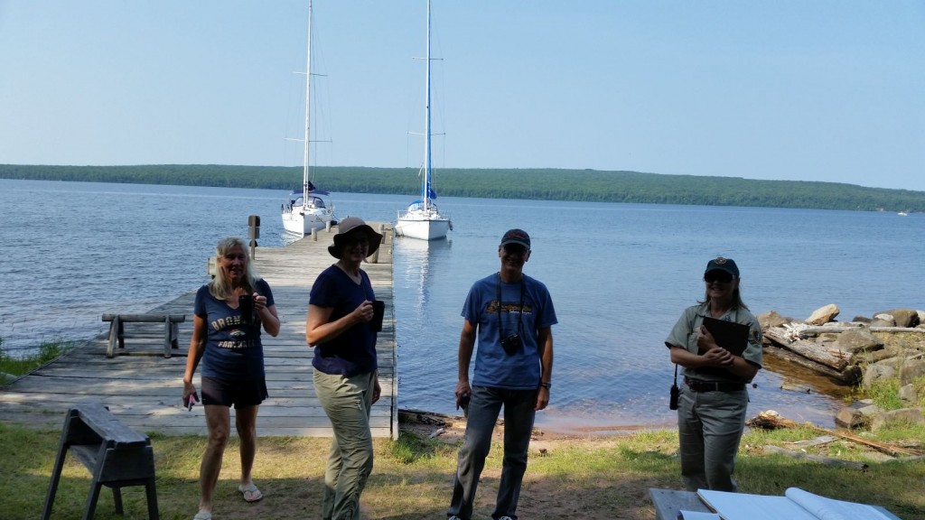 Manitou Island fishing camp