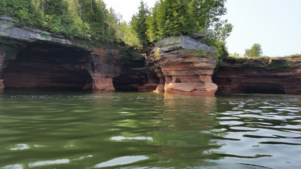 Devils Island sea caves