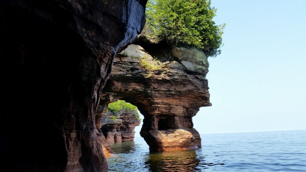 Devils Island sea caves