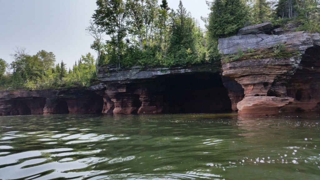 Devils Island sea caves