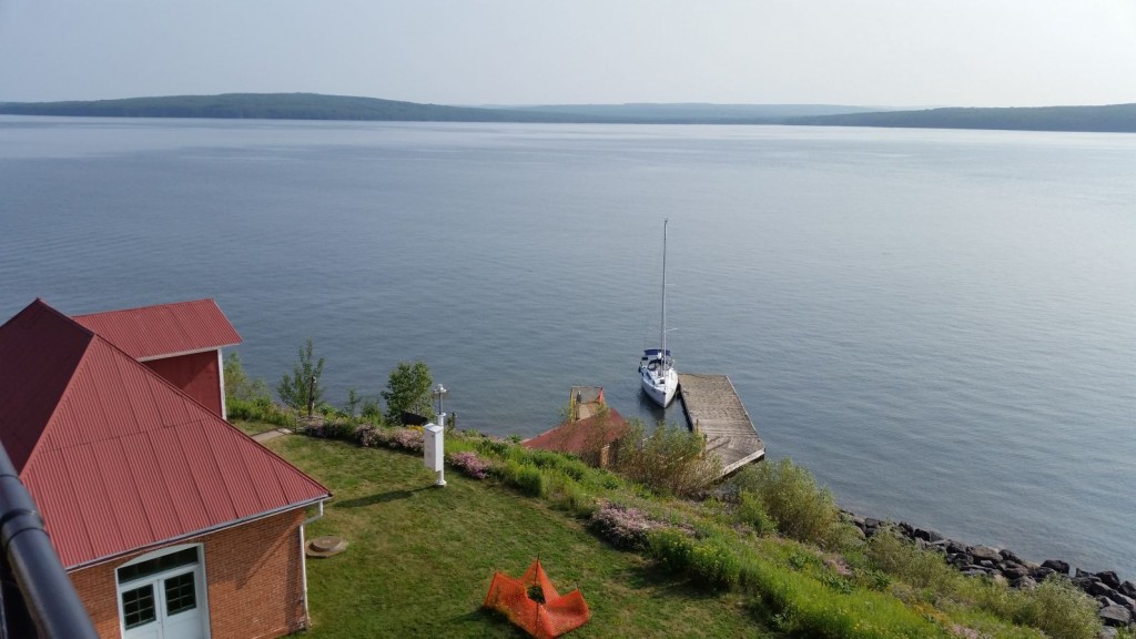 The view from the Raspberry Island lighthouse