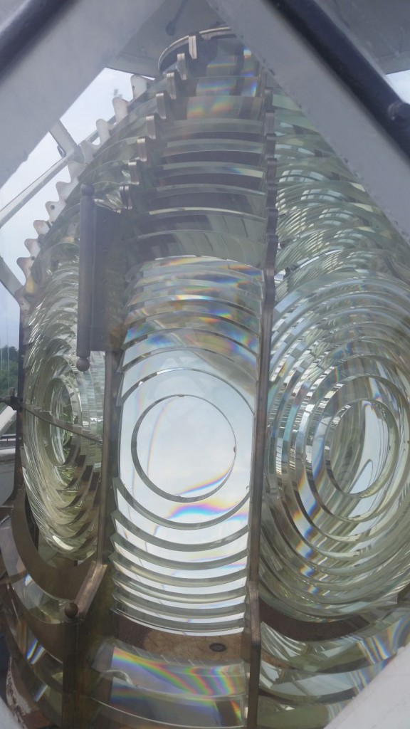 Third-order Fresnel lens in Devils Island Lighthouse