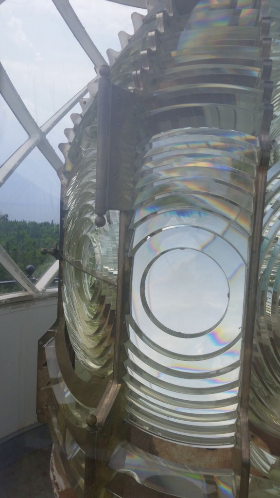 Third-order Fresnel lens in Devils Island Lighthouse