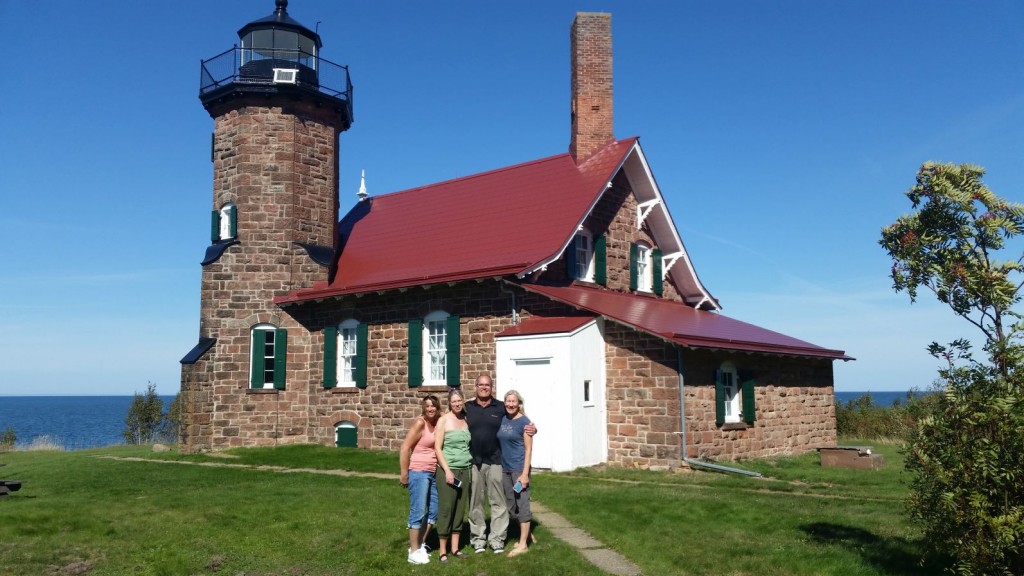 Jen, Jodi, Michael and Cindy - Sand Island Lighthouse