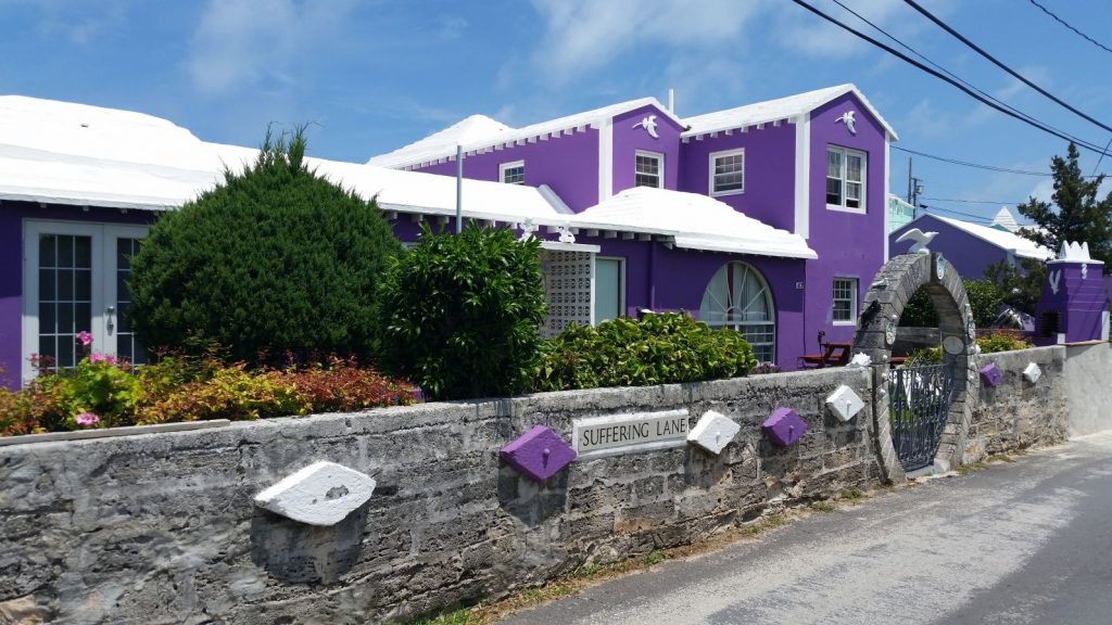 A walk down Suffering Lane in St.George's, Bermuda