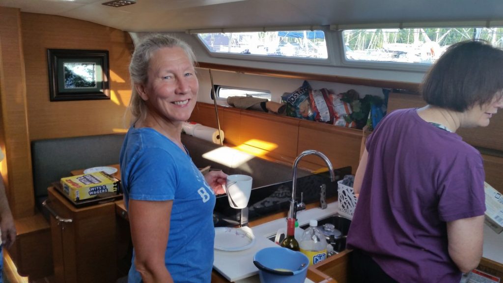 In the Saloon of the Jeanneau Sun Odyssey 409